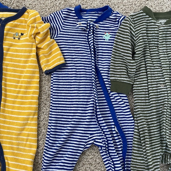 Carters Boys Terry Terry Footie Pajama Bundle - Picture 3 of 8